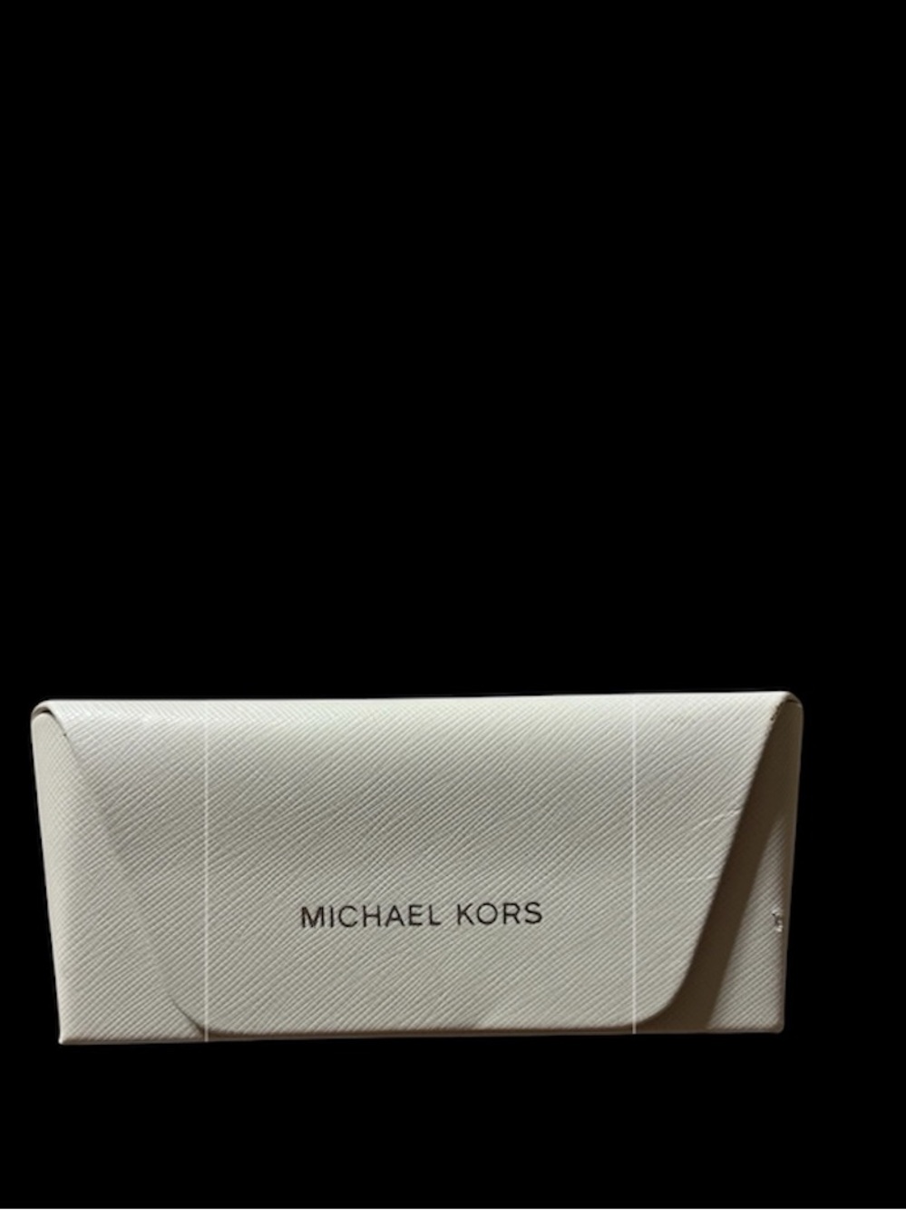 Michael Kors White Hardshell Eyewear Case